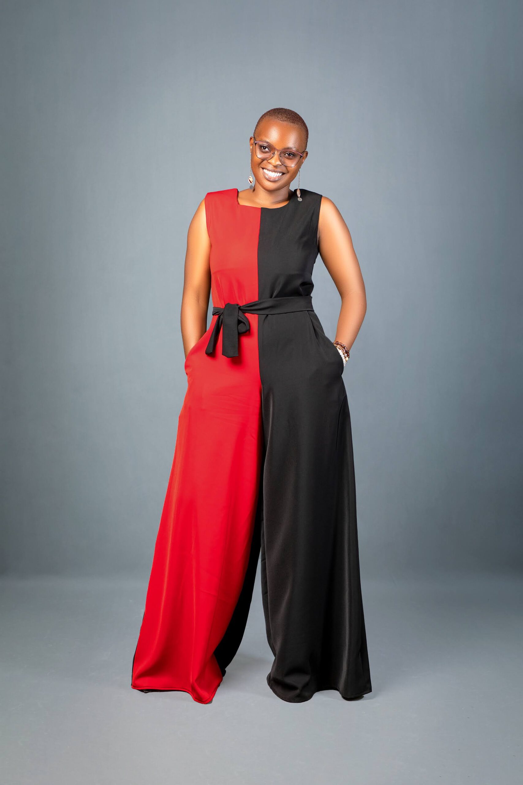 EUNIKE AMARA JUMPSUIT-RED/BLACK